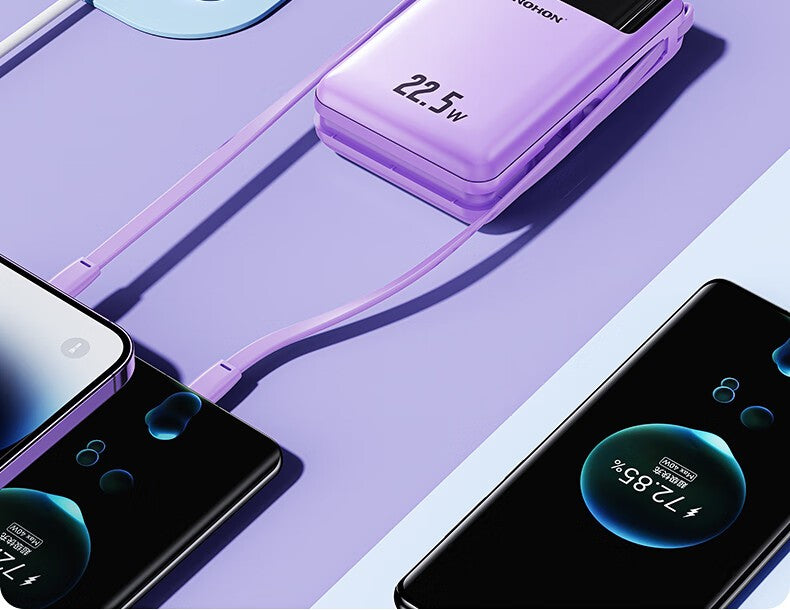 Nohon power bank 20000mah carga super rápida para iphone 16 pro max 15 14 13 ipa