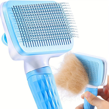Escova removedora de pelos de cachorro, pente para gato, escova de massagem para