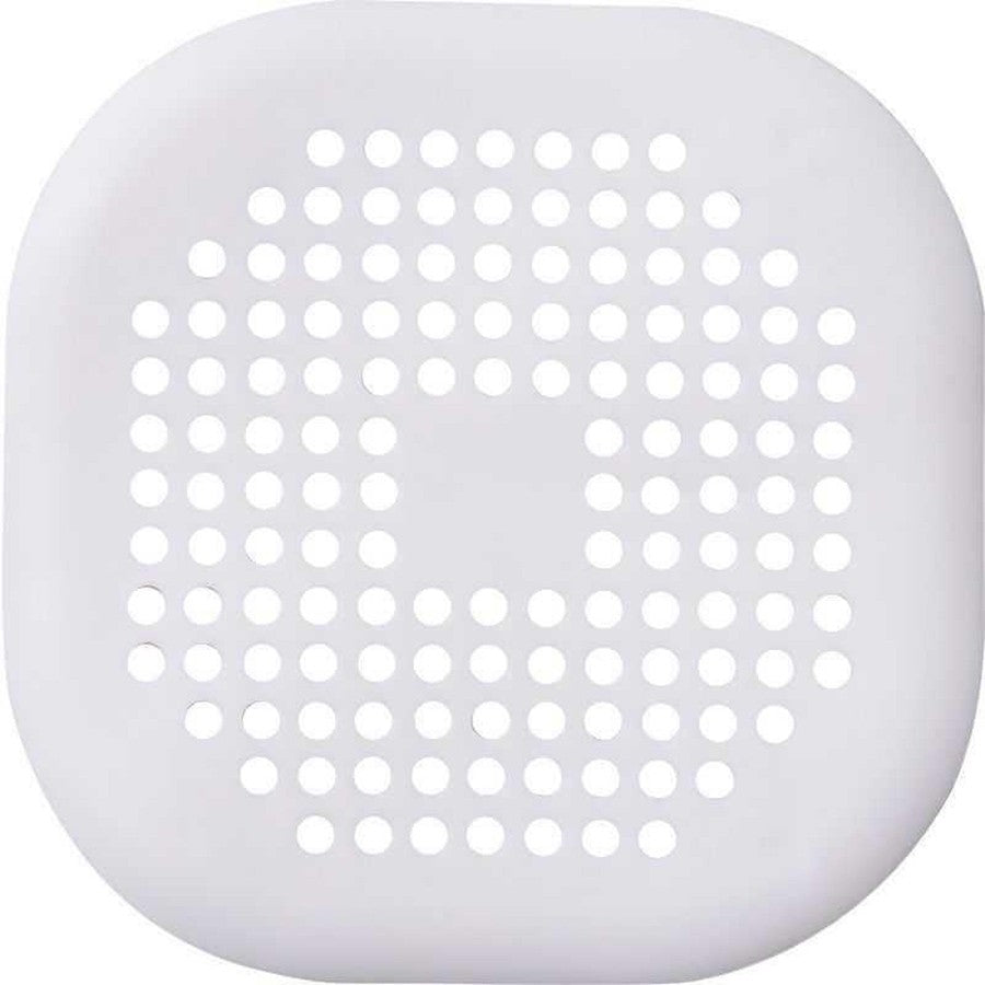 Adesivo de Silicone Quadrado para Ralo de Banheiro, Filtro de Cabelo para Esgoto
