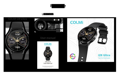 COLMI i28 Ultra AI Smartwatch AMOLED Display, AI Da-GPT integrado, oração muçulm