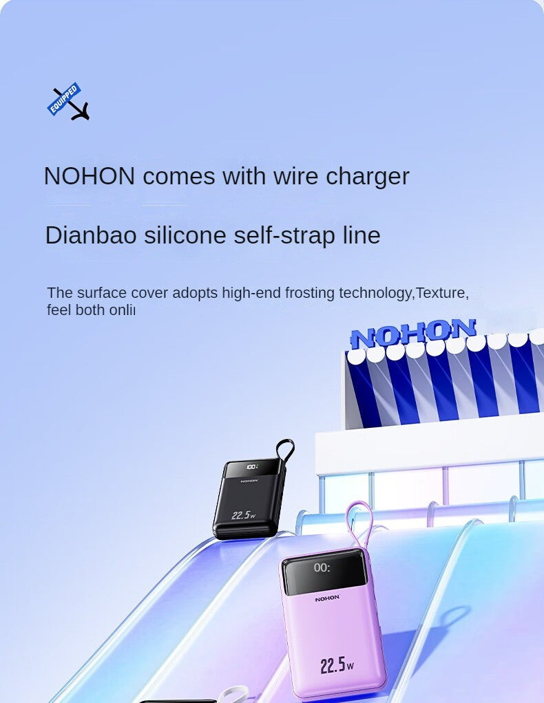Nohon power bank 20000mah carga super rápida para iphone 16 pro max 15 14 13 ipa