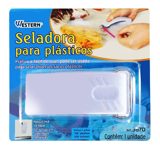 Mini Seladora Embalagem Plástico Cozinha Portátil Manual
