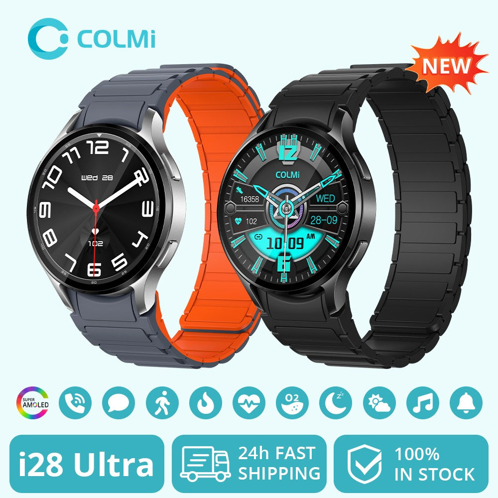 COLMI i28 Ultra AI Smartwatch AMOLED Display, AI Da-GPT integrado, oração muçulm