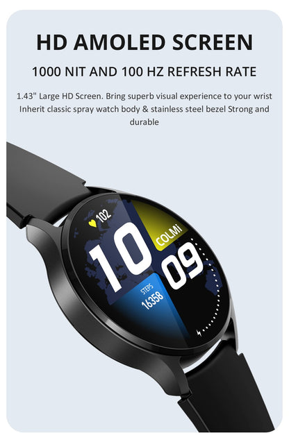 COLMI i28 Ultra AI Smartwatch AMOLED Display, AI Da-GPT integrado, oração muçulm