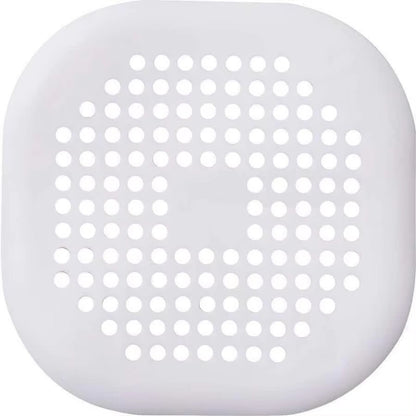 Adesivo de Silicone Quadrado para Ralo de Banheiro, Filtro de Cabelo para Esgoto