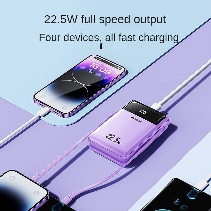 Nohon power bank 20000mah carga super rápida para iphone 16 pro max 15 14 13 ipa