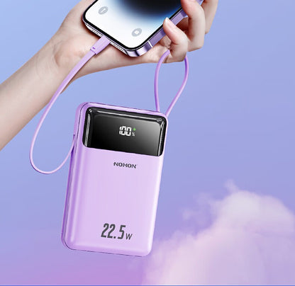 Nohon power bank 20000mah carga super rápida para iphone 16 pro max 15 14 13 ipa